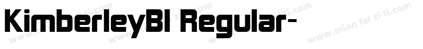 KimberleyBl Regular字体转换